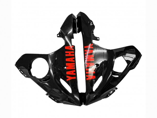 2003-2004 Glossy Black Red Yamaha YZF R6 Motorcycle Fairings