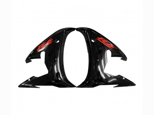 2003-2004 Glossy Black Red Yamaha YZF R6 Motorcycle Fairings