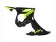 2003-2004 Glossy Black Neon Yellow Yamaha YZF R6 Motorcycle Fairings