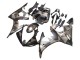 2006-2009 Grey Matte Black Geometric Yamaha YZF R6S Motorcycle Fairings