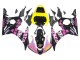2006-2009 Yellow Pink Glossy Black Rossi Repsol 46 Yamaha YZF R6S Motorcycle Fairings