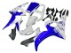 2003-2004 White Blue GYTR Yamaha YZF R6 Motorcycle Fairings