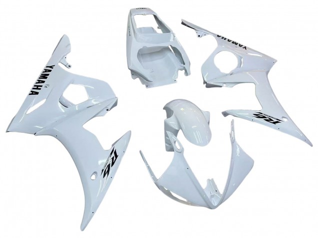 2006-2009 White Black Decals Yamaha YZF R6S Motorcycle Fairings