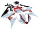 2006-2009 White Red Glossy Black Yamaha YZF R6S Motorcycle Fairings