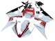 2006-2009 White Red Glossy Black Yamaha YZF R6S Motorcycle Fairings