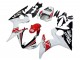 2003-2004 White Red Glossy Black Motul Yamaha YZF R6 Motorcycle Fairings