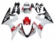 2003-2004 White Red Glossy Black Motul Yamaha YZF R6 Motorcycle Fairings