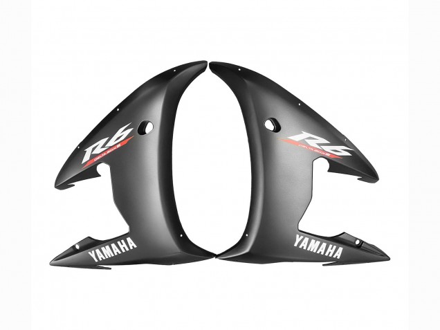 2006-2009 Black Red Yamaha YZF R6S Motorcycle Fairings