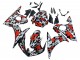 2003-2004 Black Red Grey Camouflage Yamaha YZF R6 Motorcycle Fairings