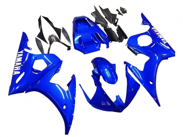 2005 Blue Yamaha YZF 600 R6 Motorcycle Fairings