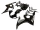 2005 Glossy Black Yamaha YZF 600 R6 Motorcycle Fairings