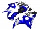 2005 Blue White Yamaha YZF 600 R6 Motorcycle Fairing