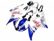 2005 White Blue Dunlop Fiat Motul Yamaha YZF 600 R6 Motorcycle Fairings