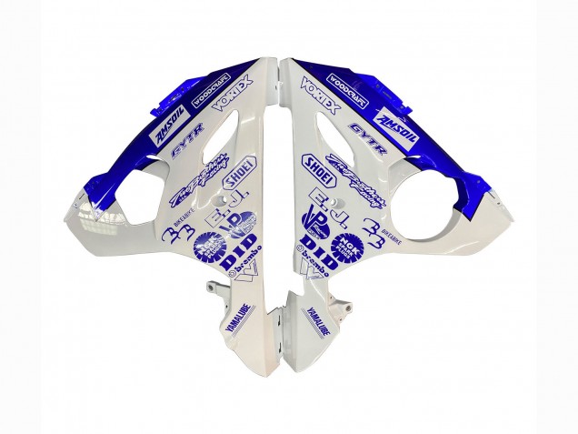 2005 White Blue Yamalube Yamaha YZF 600 R6 Motorcycle Fairings