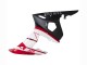 2005 Red White Matte Black Yamaha YZF 600 R6 Motorcycle Fairings