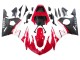 2005 Red White Matte Black Yamaha YZF 600 R6 Motorcycle Fairings