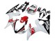 2005 White Black Red Motul Yamaha YZF 600 R6 Motorcycle Fairings
