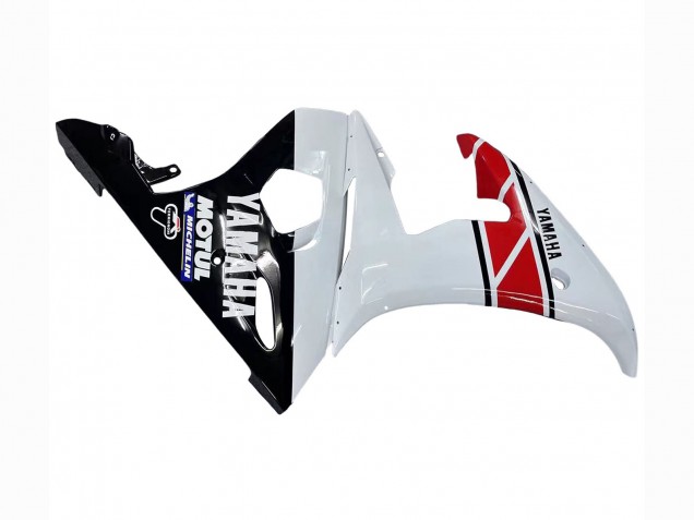 2005 White Black Red Motul Yamaha YZF 600 R6 Motorcycle Fairings