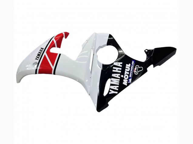 2005 White Black Red Motul Yamaha YZF 600 R6 Motorcycle Fairings