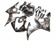 2005 Matte Black Grey Geometric Yamaha YZF 600 R6 Motorcycle Fairings