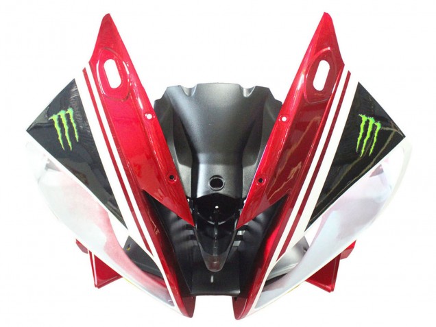 2006-2007 White Red Black Green Monster Milwaukee Yamaha YZF 600 R6 Motorcycle Fairings