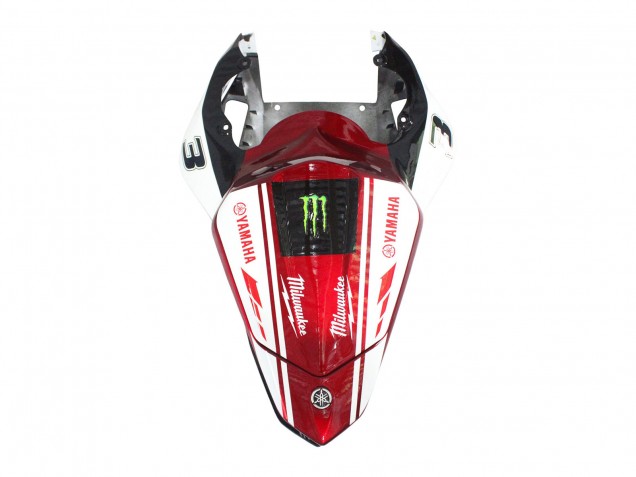 2006-2007 White Red Black Green Monster Milwaukee Yamaha YZF 600 R6 Motorcycle Fairings