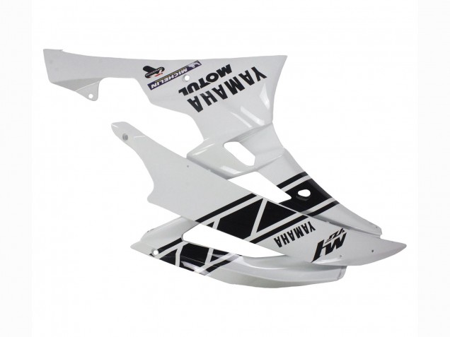 2006-2007 White Glossy Black Motul Michelin Yamaha YZF 600 R6 Motorcycle Fairings