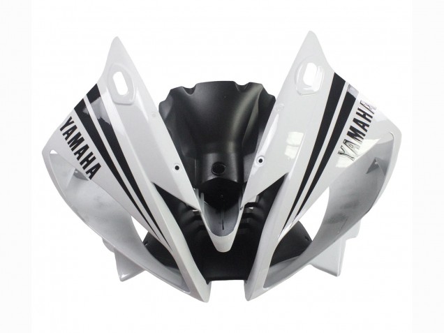 2006-2007 White Glossy Black Motul Michelin Yamaha YZF 600 R6 Motorcycle Fairings