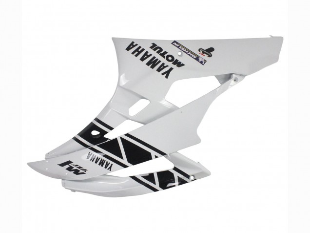 2006-2007 White Glossy Black Motul Michelin Yamaha YZF 600 R6 Motorcycle Fairings