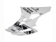 2006-2007 White Glossy Black Motul Michelin Yamaha YZF 600 R6 Motorcycle Fairings