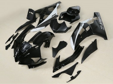 2006-2007 Glossy Black Matte Black White Motul Michelin Yamaha YZF 600 R6 Motorcycle Fairings