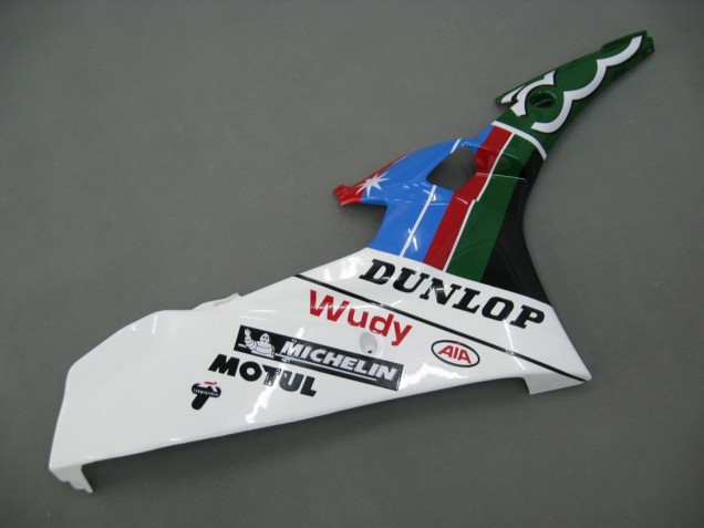 2006-2007 Blue Green White Red Dunlop Michelin Motul Yamaha YZF 600 R6 Motorcycle Fairings