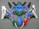 2006-2007 Blue Green White Red Dunlop Michelin Motul Yamaha YZF 600 R6 Motorcycle Fairings