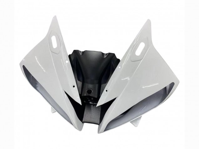 2006-2007 White Matte Black Yamaha YZF 600 R6 Motorcycle Fairings