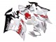 2006-2007 White Red Black Motul Yamaha YZF 600 R6 Motorcycle Fairings
