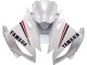 2006-2007 White Red Black Motul Yamaha YZF 600 R6 Motorcycle Fairings
