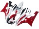 2006-2007 White Red Yamaha YZF 600 R6 Motorcycle Fairings