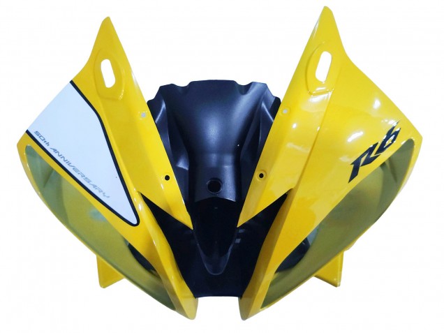 2006-2007 Yellow White Glossy Black Motul Yamaha YZF 600 R6 Motorcycle Fairings