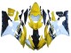2006-2007 Yellow White Glossy Black Motul Yamaha YZF 600 R6 Motorcycle Fairings