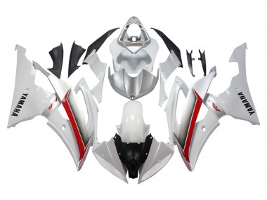 2008-2016 White Red Yamaha YZF 600 R6 Motorcycle Fairings