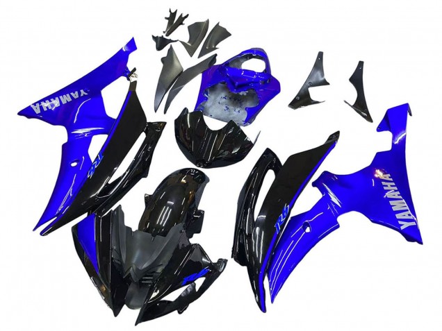 2008-2016 Blue Glossy Black Yamaha YZF 600 R6 Motorcycle Fairings