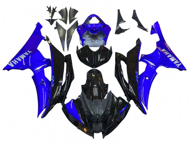 2008-2016 Blue Glossy Black Yamaha YZF 600 R6 Motorcycle Fairings