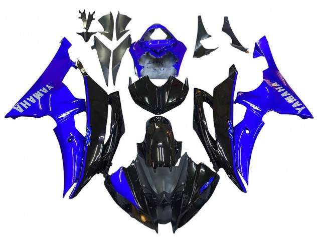 2008-2016 Blue Glossy Black Yamaha YZF 600 R6 Motorcycle Fairings