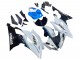 2008-2016 White Blue Glossy Black Yamaha YZF 600 R6 Motorcycle Fairing