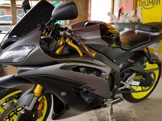2008-2016 Grey Matte Black Gold Decals Yamaha YZF 600 R6 Motorcycle Fairings