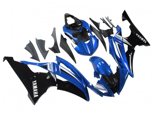 2008-2016 White Blue Glossy Black Yamaha YZF 600 R6 Motorcycle Fairings