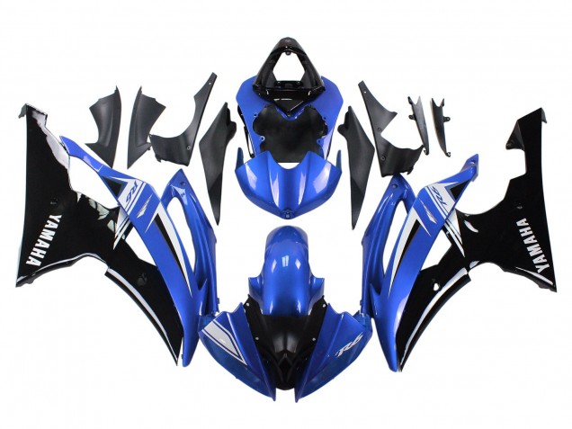 2008-2016 White Blue Glossy Black Yamaha YZF 600 R6 Motorcycle Fairings
