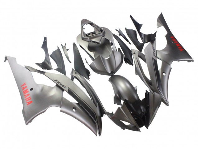2008-2016 Matte Grey Red Decals Yamaha YZF 600 R6 Motorcycle Fairings