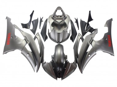 2008-2016 Matte Grey Red Decals Yamaha YZF 600 R6 Motorcycle Fairings