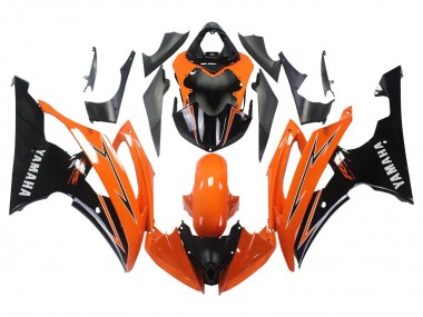 2008-2016 Orange Black Yamaha YZF 600 R6 Motorcycle Fairings